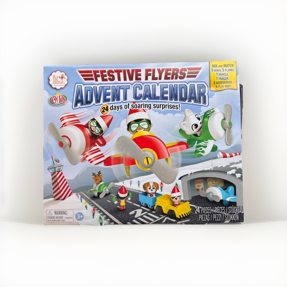 Elf on the Shelf Pets Festive Flyers Advent Calendar 24 Days Soaring Surprises